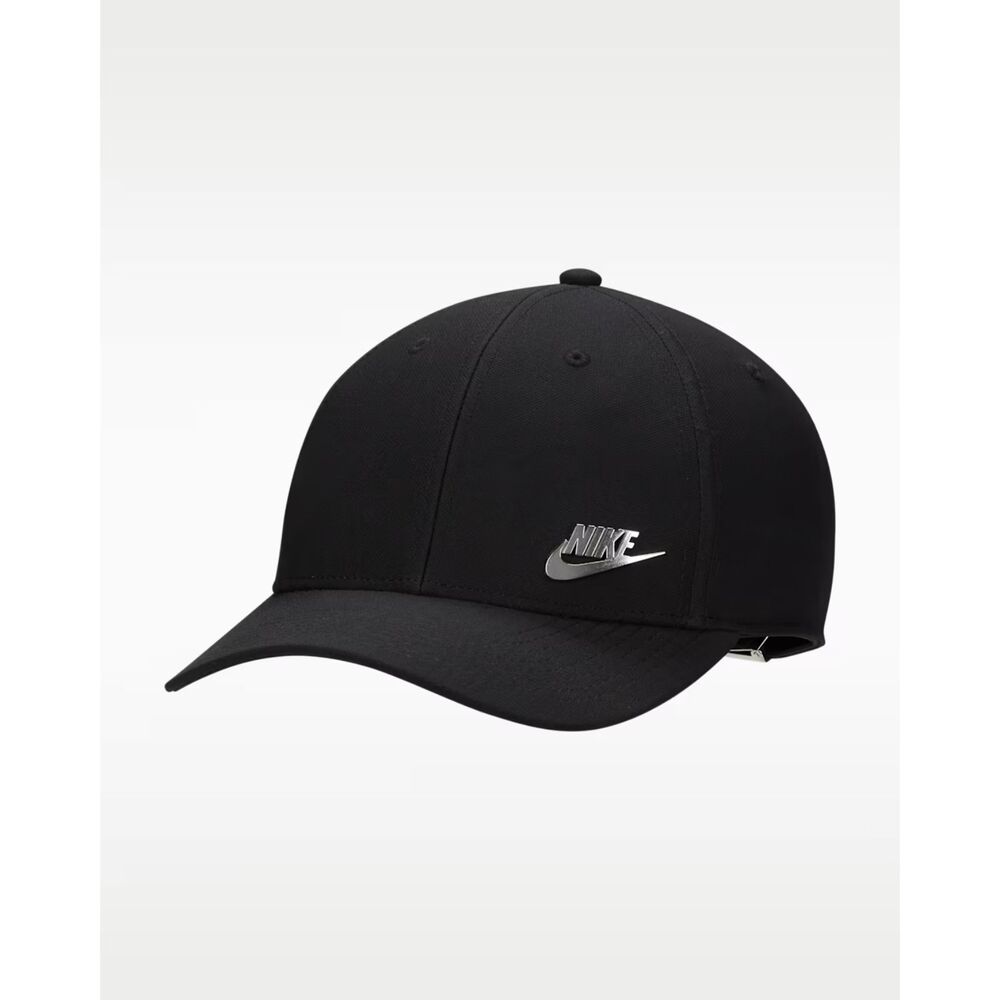 Nike Dri-FIT Club Structured Metal Logo Black/Metallic Silver. M/L - FB5371-010
